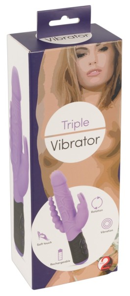 Rabbitvibrator „Triple Vibrator”, 22,2 cm - vergleichen und günstig kaufen